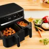 Tefal Easy Fry EY901N dviguba 8,3 l atskirai stovinti 2700 W karšto oro gruzdintuvė, juoda