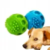Šunų žaislas Hilton Squeak Ball 6,3 cm — guminis squeaky kamuoliukas, 1 vnt., mėlynas, tinkamas visų veislių šunims
