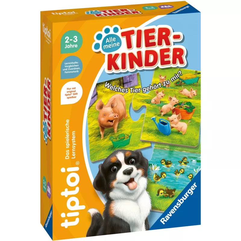 Stalo žaidimas Ravensburger tiptoi Alle meine Tierkinder