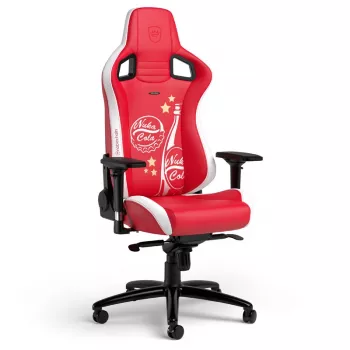 Žaidimų kėdė noblechairs EPIC Nuka-Cola Fallout Edition — ergonomiška PU oda, 31,21 kg svoris