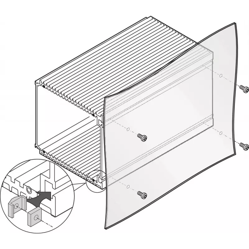 SCHROFF SQUARE NUT M3 SW7 (100 VNT.) – priedo kabelis (21100289)