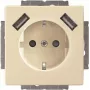 Busch-Jaeger SCHUKO-2x USB kištukinis lizdas 20 EUCB2USB-82 (2CKA002011A6269)