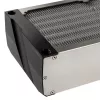 Radiatorius Aqua-Computer airplex radical 4/360 — Aliuminis/Varis/Nerūdijantis plienas, 400×140×73 mm