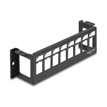 Patch panel DeLOCK 86516 Juodas Metalinis Sieninis montavimas 50mm x 41.6mm x 175mm