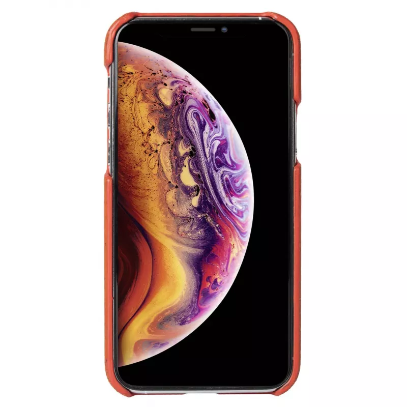 Apsauginis telefono dėklas Krusell Birka, skirtas Apple iPhone 11 Pro Max — rūdžių spalva