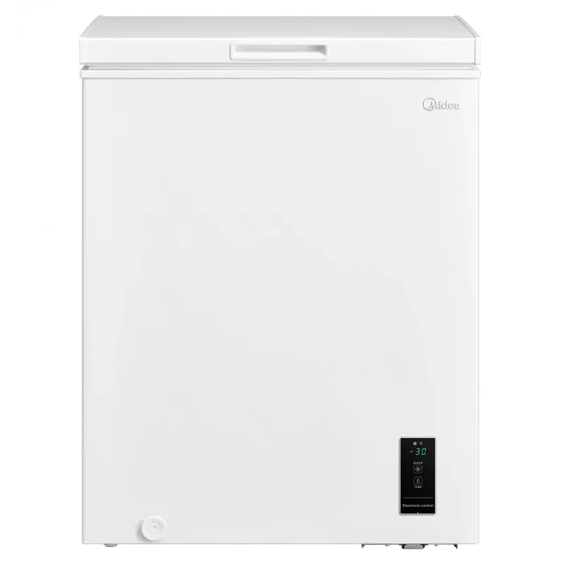 Midea šaldiklis | MDRC207FEE01 | Energinio efektyvumo klasė E | Skrynia | Laisvai stovintis | Aukštis 85 cm | Bendra naudingoji talpa 142 L | Baltas