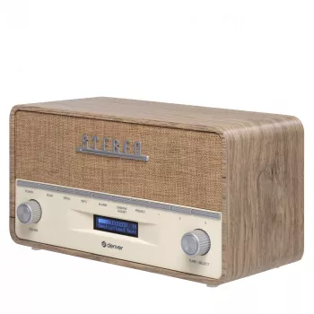 Nešiojamasis radijas Denver DAB-36LW skaitmeninis imtuvas DAB+ 5W LCD