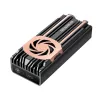 SSD korpusas GrauGear G-M2U4-40G-F — M.2, 1 diskas, USB4 Gen4, 40 Gbit/s, aliuminis, juodas