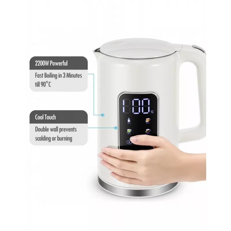 Elektrinis virdulys Forme FKG-8217, belaidis, nerūdijantis plienas, 1,7 l talpa