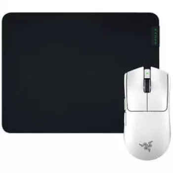 Žaidimų pelės ir pelės kilimėlio rinkinys Razer Viper V3 Pro + Gigantus M — baltas