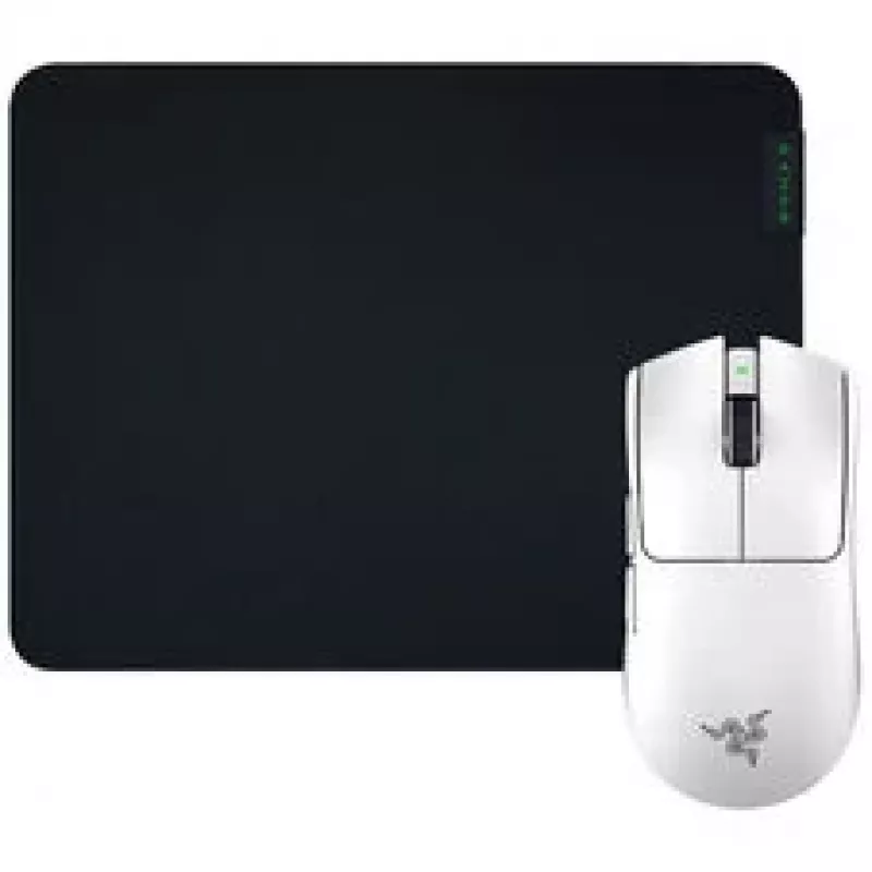 Žaidimų pelės ir pelės kilimėlio rinkinys Razer Viper V3 Pro + Gigantus M — baltas