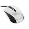 Laidinis abiem rankoms tinkamas optinė pelė GEMBIRD MUS-4B-01-BS, USB Type-A, 1200 DPI, 4 mygtukai, juoda/sidabrinė