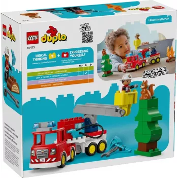 LEGO DUPLO 10473 Gaisrinis automobilis su žarna ir gaisrininku