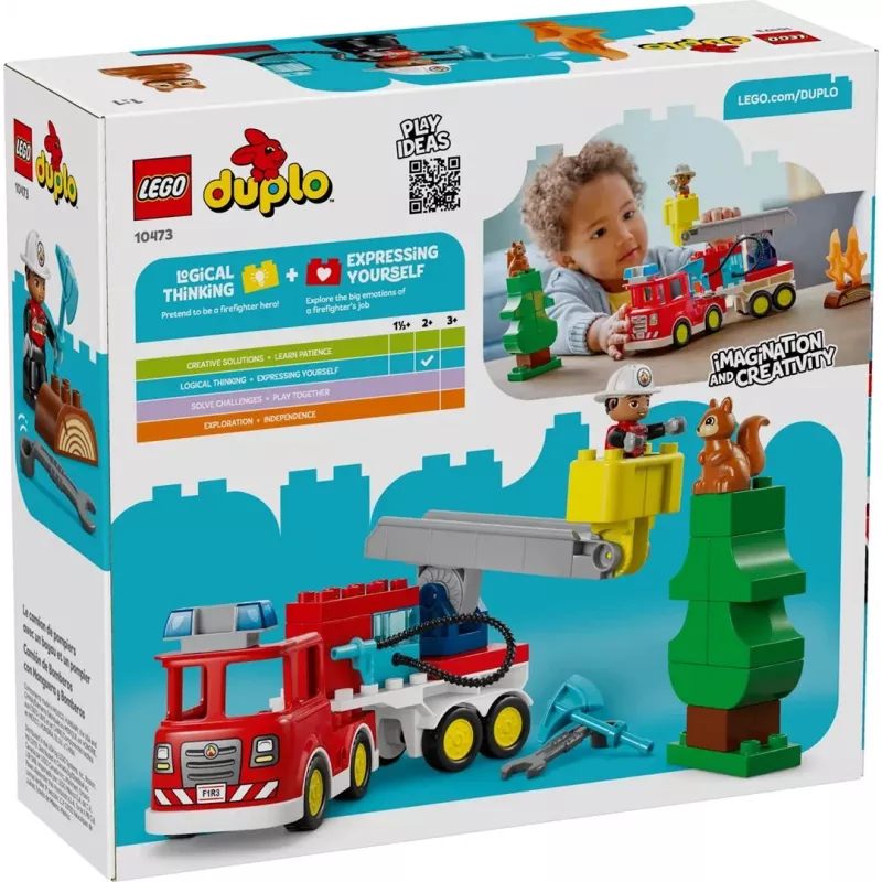 LEGO DUPLO 10473 Gaisrinis automobilis su žarna ir gaisrininku