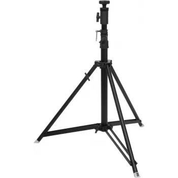 Follow spot stand EUROLITE STV-250 Juoda — adjustable lighting stand for follow spots