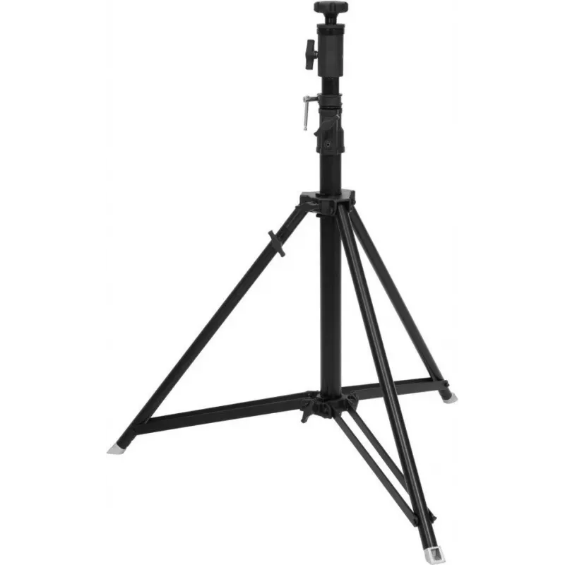 Follow spot stand EUROLITE STV-250 Juoda — adjustable lighting stand for follow spots