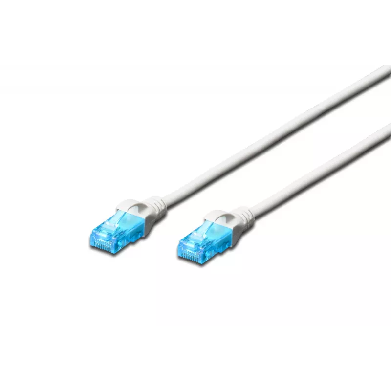 CAT 5e U-UTP komutacinis kabelis 0,5m Balta