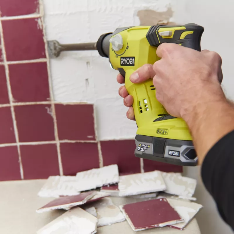 Pneumatinis plaktukas SDS + 18V, be baterijos ir įkroviklio RYOBI