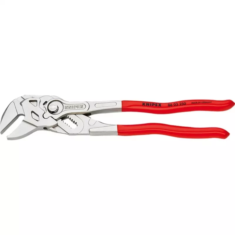 Knipex replės raktas 250 nikelio PVC poliruoti žandikauliai