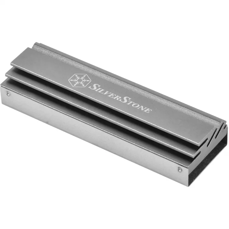 Pasyvus M.2 aušintuvas SidabrinėSTONE TP04 — aliuminis radiatorius M.2 SSD (SST-TP04)