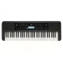 Klaviatūra YAMAHA PSR-E383 — 61 klavišo nešiojama MIDI klaviatūra, LCD ekranas, USB, įmontuoti garsiakalbiai, maitinamas baterijomis (6), juoda