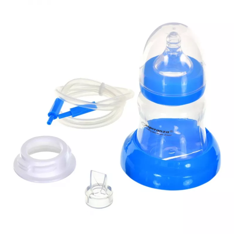 Krūties siurblys ESPERANZA ECM003B elektroninis 150 ml, integruotas ekranas, mėlynas/baltas, 100–240V AC