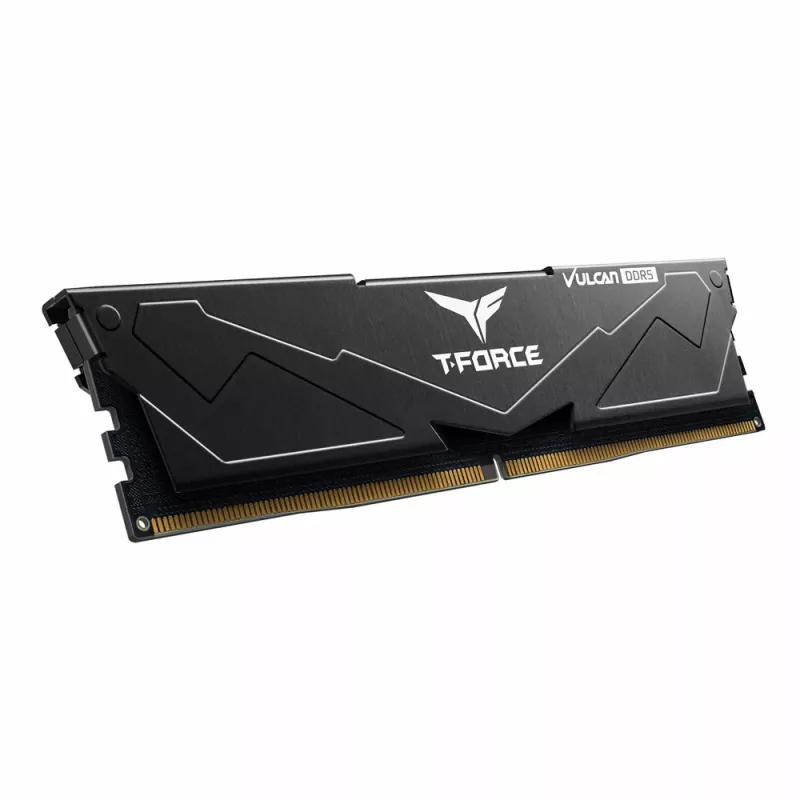 T-FORCE Vulcan - DDR5 - rinkinys - 32 GB: 2 x 16 GB - DIMM 288-PIN - 3000 MHz / PC5-48000 - CL30 - 1,35 V - be buferio - on-die ECC - juoda (FLBD532G6000HC30DC01)