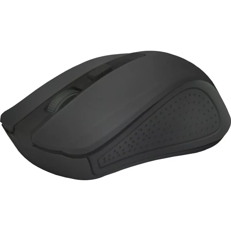 Belaidė RF pelė DEFENDER Accura MM-935 — optinė 1600 DPI, abiem rankoms tinkama, 3 mygtukai, USB imtuvas, juoda