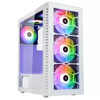 Kolink Observatory HF Glass ARGB Midi-Tower - balta