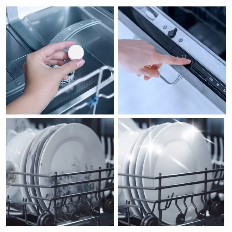 Indaplovės tabletės FRISCHER FR00207 — 60 vnt., po 6,5 g, plastikinis indelis