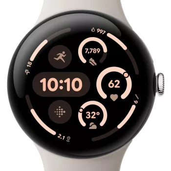 Išmanusis laikrodis Google Pixel Watch 3 AMOLED skaitmeninis liečiamasis ekranas juodas