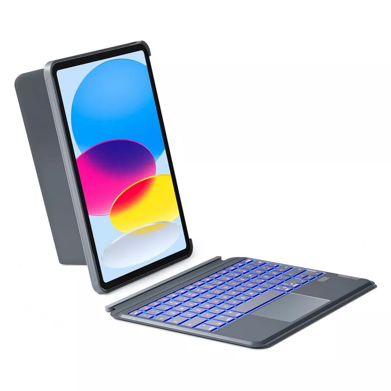 inateck klaviatūra iPad 11 iPad 10-os kartos suderinama QWERTZ pilka