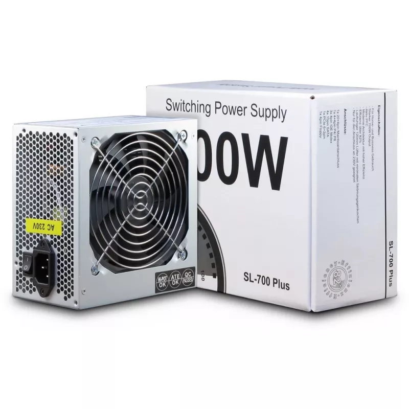 Inter-Tech SL-700 Plus - Maitinimo blokas (vidinis) - ATX12V 2,4 - AC 230 V - 700 W - aktyvus PFC (88882141)