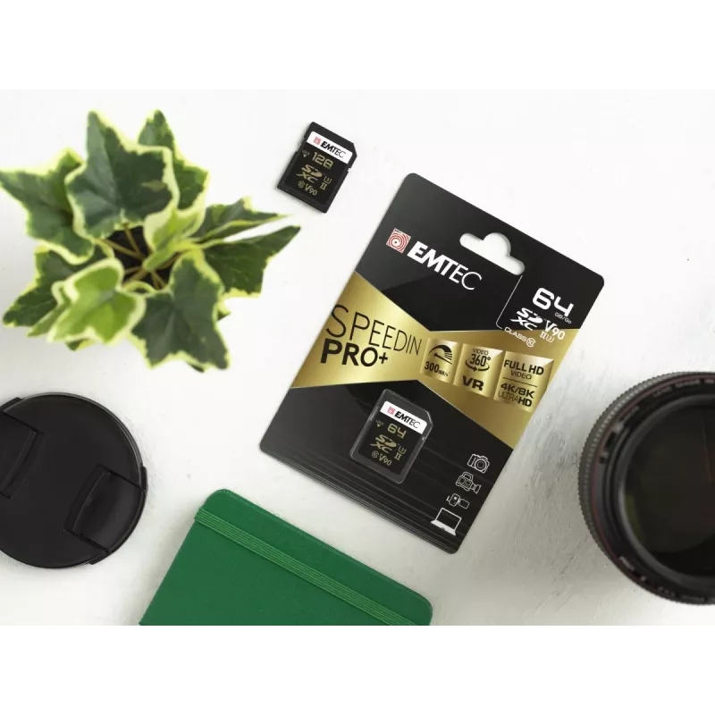 Flash atmintis Emtec 64GB SDXC UHS-II SpeedIN Pro+