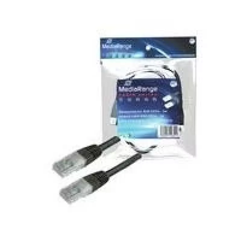 komutacinis kabelis MediaRange RJ45 U/UTP C5e 5,0 m (UTP) juodas Blist (MRCS104)