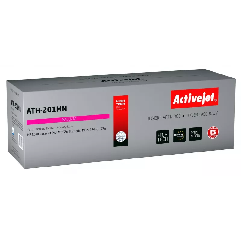 Activejet ATH-201MN toner kasetė HP spausdintuvui HP 201A CF403A CRG045 pakaitalas; Supreme; 1400 puslapių; Purpurinė