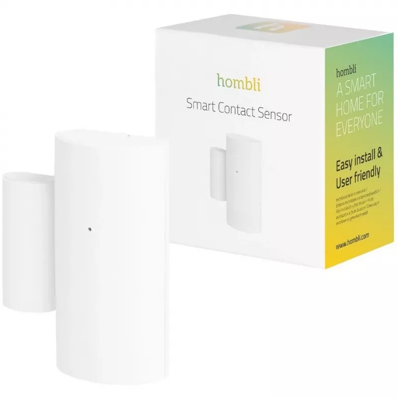 Durų / langų jutiklis Avanca International HBSC-0109 — belaidis Bluetooth, CR2 baterija, 45×55 mm, baltas