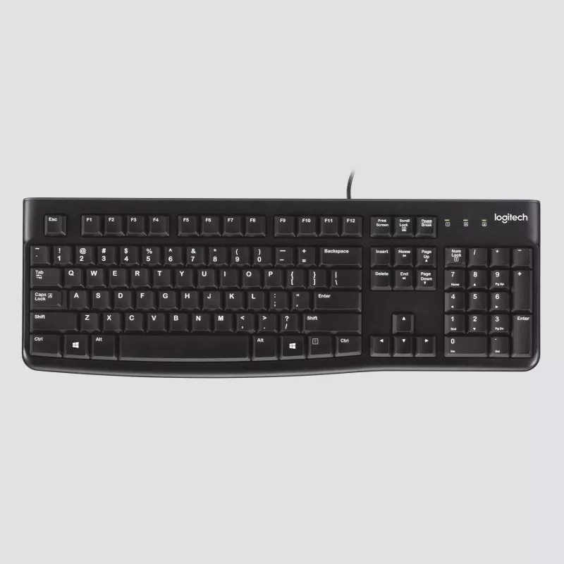Logitech Desktop MK120 Combo, juoda, laidinė, šveicariška, 920-002504