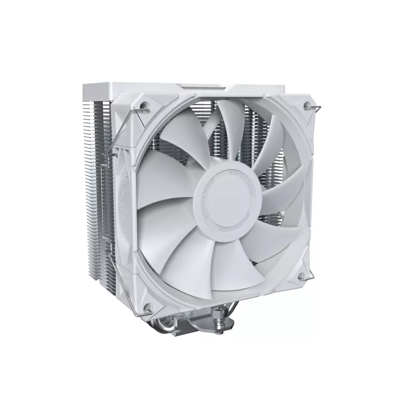 CPU aušintuvas Montech NX400, 120 mm ventiliatoriai, baltas, matmenys 156×74×120 mm, TDP 270 W
