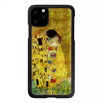 Išmaniojo telefono dėklas iKins, skirtas iPhone 11 Pro Max — juodas bučinio dizainas, apsauginis dangtelis