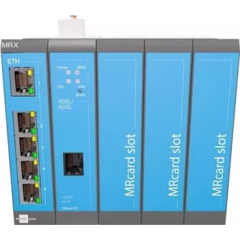 INSYS icom MRX5 DSL-B pramoninis xDSL maršrutizatorius su „Fast Ethernet 10/100 Mb“, BGP/OSPF/RIP maršruto parinkimu, IPSec/SNMP/SSH saugumu