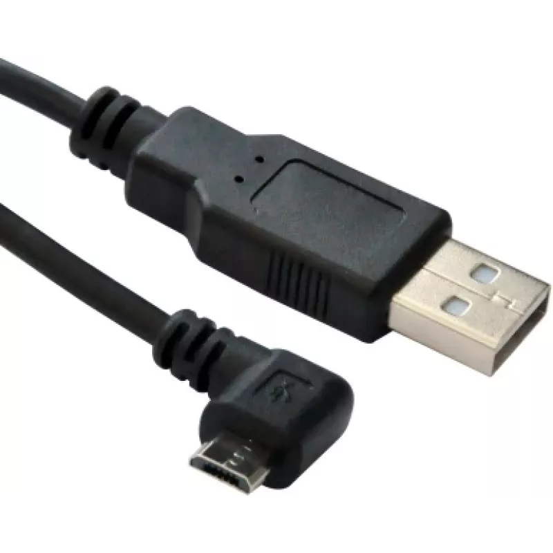 Microconnect USBABMICRO3ANG USB kabelis USB 2.0 3 m Micro-USB B USB A Juodas
