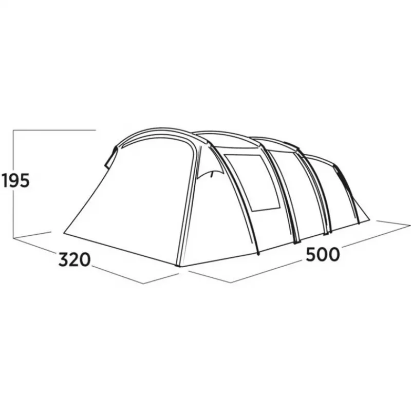 Easy Camp šeimos palapinė Hamra 5 mėlyna 5 asmenims