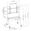 TV stovas MACLEAN MC-977 50–86 colių ekranams, keliamoji galia 120 kg