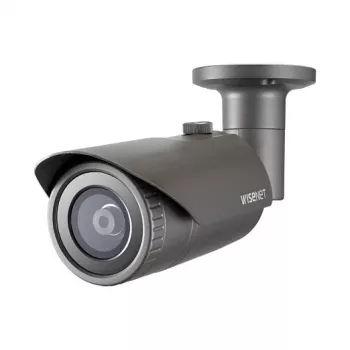 Bullet tipo IP apsaugos kamera Hanwha Wisenet QNO-6012R1 — 2,8 mm, 1920×1080, viduje / lauke, montuojama ant lubų / stalo, juoda