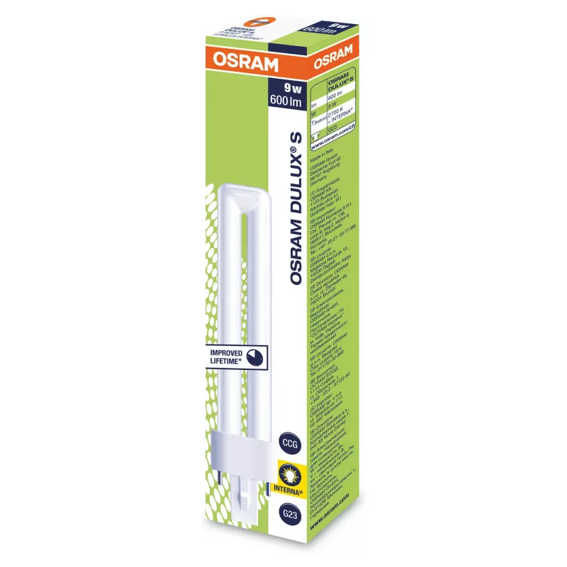 Osram DULUX S taupomoji lempa 9W/827 G23 FS1