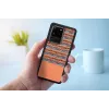 man and wood telefono dėklas Samsung Galaxy S20 Ultra — rudas langelis su juodu apvadu