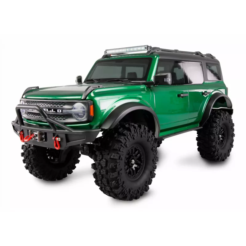 Amewi Crawler AMXRock Caballo 4WD 1:10 mastelis, žaliai metalinė — nuotoliniu būdu valdoma visureigė transporto priemonė