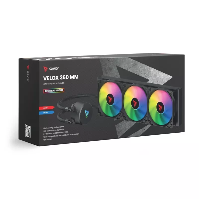 SAVIO VELOX 360mm CPU skysčio aušintuvas su ARGB