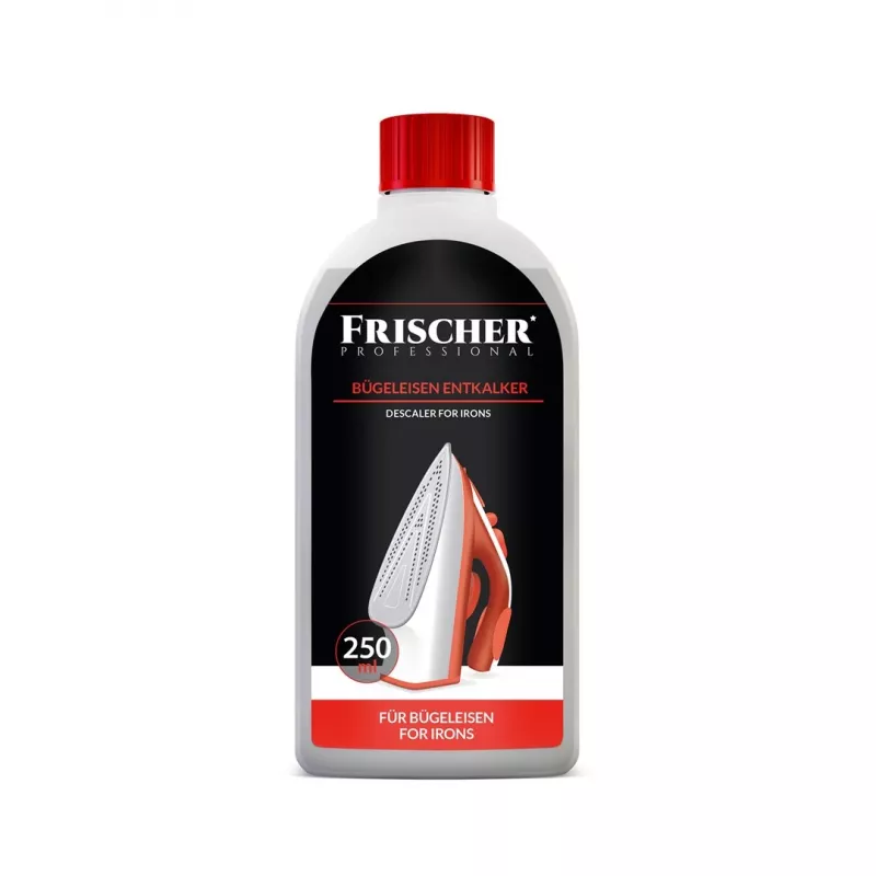Skystas nukalkinimo tirpalas FRISCHER FR00015_250 buitiniams prietaisams 0,25 L, lygintuvams, plastikiniame butelyje
